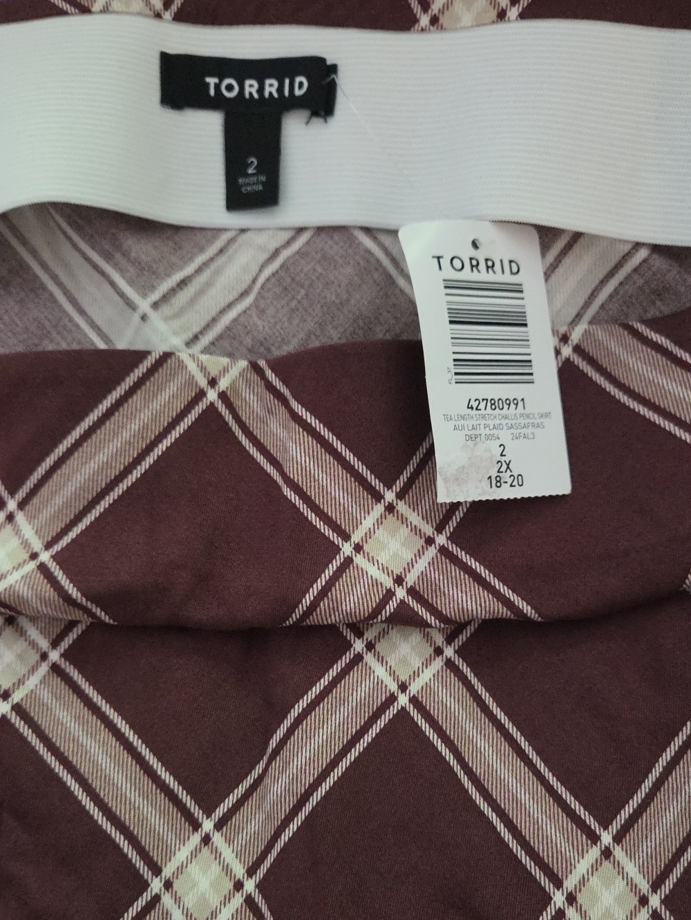 Torrid Sassafras Plaid Skirt